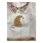 NINNAOH completo maglia-ghettina bicolore Bianco/beige per Neonato I23200T BIANCO/BEIGE NINNAOH 