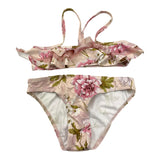 Sardon Kostüm 2-teilig Bandeau-Slip Einfarbig mit rosa Muster für Mädchen