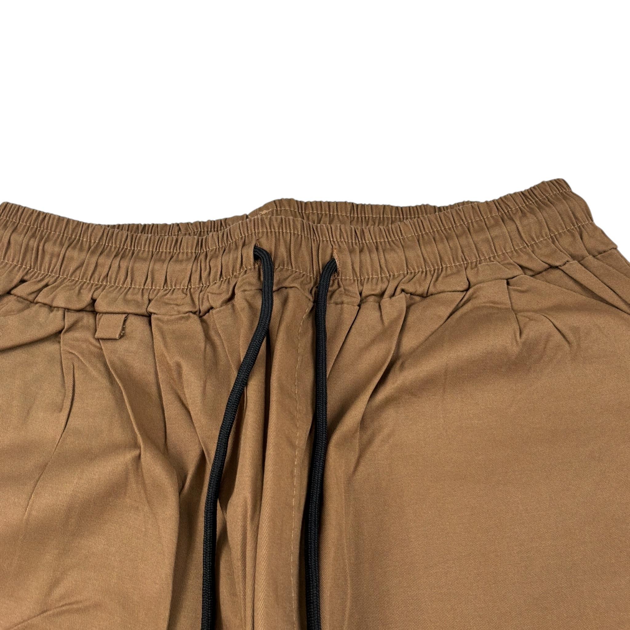 F&A Bermuda tinta unita con Elastico In Vita Marrone per Bambino RURU MARRONE F&A 