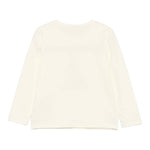 LIU JO shirt girocollo tinta unita con stampa Panna per Neonata KF4066J0088N PANNA LIU JO 