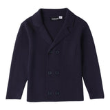 SARABANDA cardigan tinta unita doppio petto Blu per Bambino 0A106 BLU SARABANDA 