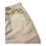 Le Bebe' Schlichte Bermuda-Shorts mit elastischer Taille, Creme für Neugeborene