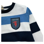 Trussardi Maglia Girocollo Fantasia A Righe per Neonato TIP26029MA BIANCO TRUSSARDI 