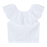 Mayoral Top Tinta Unita con Scollo A Barca per Bambina 3012X BIANCO MAYORAL 