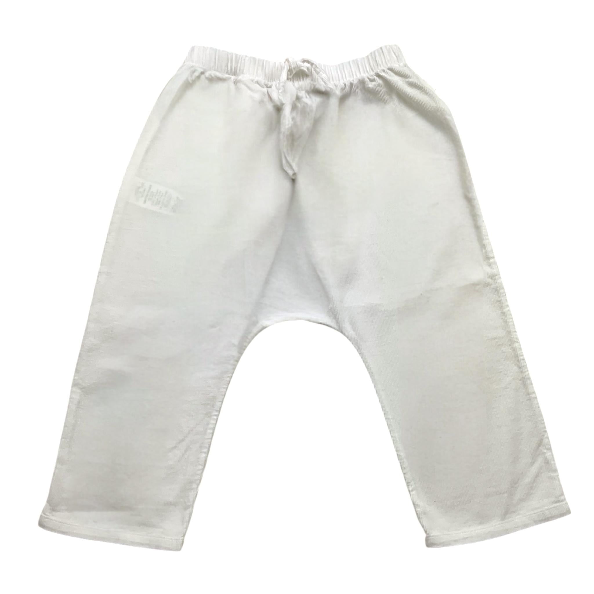 TEDDY E MINOU pantalone tinta unita con elastico in vita Bianco per Bambina I24PT007V6014J BIANCO TEDDY E MINOU 