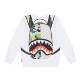 SPRAYGROUND felpa tinta unita girocollo con stampa Bianco per Bambino SPY1009 BIANCO SPRAYGROUND 