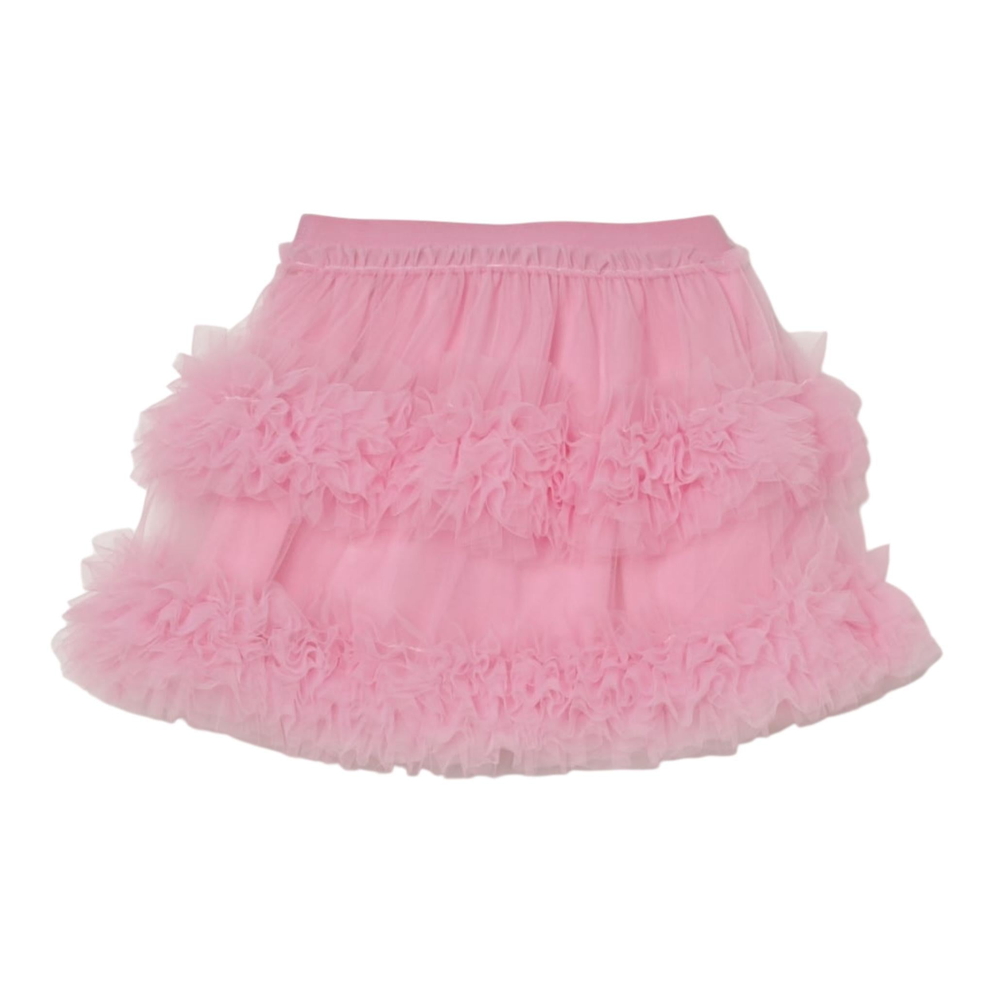 Liu Jo Gonna Tinta Unita In Tulle per Neonata KA5116N ROSA LIU JO 