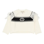 TWINSET maglia girocollo tinta unita con frange Bianco per Bambina 242GJ3163XXXXX BIANCO TWINSET 