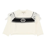 TWINSET maglia girocollo tinta unita con frange Bianco per Bambina 242GJ3163XXXXX BIANCO TWINSET 