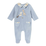 MAYORAL tutina manica lunga in ciniglia tinta unita Azzurro per Neonato 27933X AZZURRO MAYORAL 