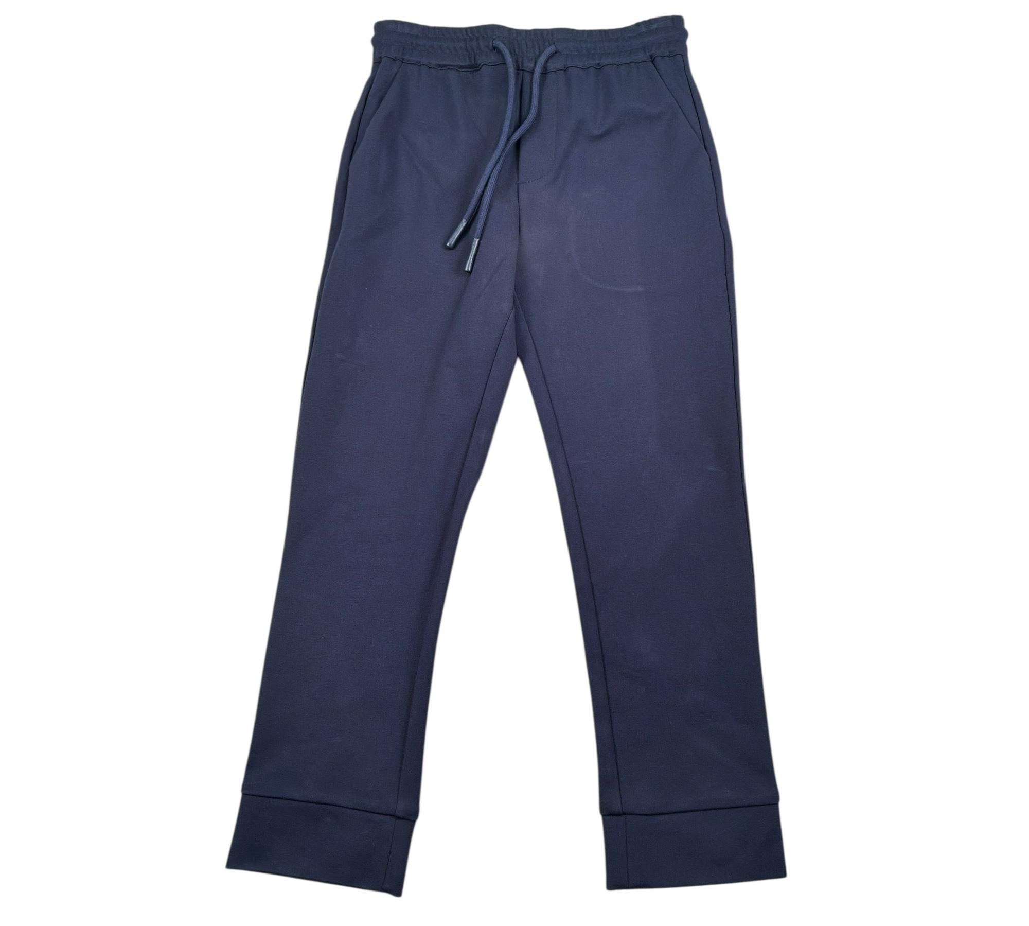 Trussardi Pantalone Tinta Unita con Elastico In Vita per Bambino TBP26059PA BLU TRUSSARDI 