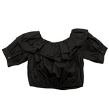 Naida Camicia Mezza Manica Tinta Unita per Bambina NACA152 NERO NAIDA 