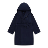Ralph Lauren Accappatoio Tinta Unita con Stampa per Bambino 9P0188 BLU RALPH LAUREN 