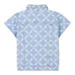 Michael Kors Abito In Denim Tinta Unita con Stampe per Bambina R30290 AZZURRO MICHAEL KORS 