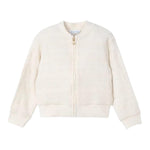 Mayoral Felpa Tinta Unita con Zip E Ricami per Bambina 3409 AVORIO MAYORAL 