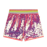 Billieblush – Einfarbige Shorts mit fuchsiafarbenen Pailletten für Mädchen