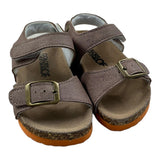 Colors Of California Einfarbige Sandalen mit Kontrastsohle Beige für Neugeborene