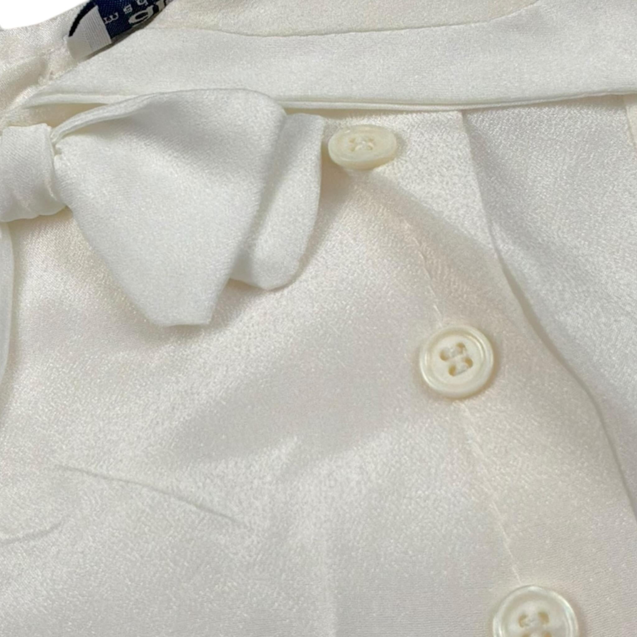 Aletta Pagliaccetto Tinta Unita con Bottoni per Neonato MA22027 PANNA ALETTA 