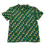 Philosophy T-Shirt Einfarbig mit grünem Herzmuster für Mädchen