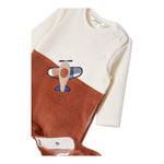 MAYORAL tutina bicolore con stampa Bianco per Neonato 262626 BIANCO MAYORAL 