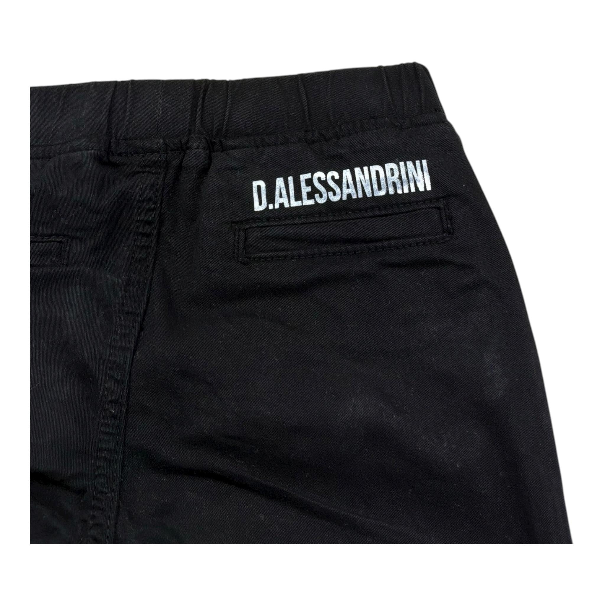 Daniele Alessandrini Pantalone Tinta Unita con Elastico In Vita per Neonato 1295P00206 NERO DANIELE ALESSANDRINI 