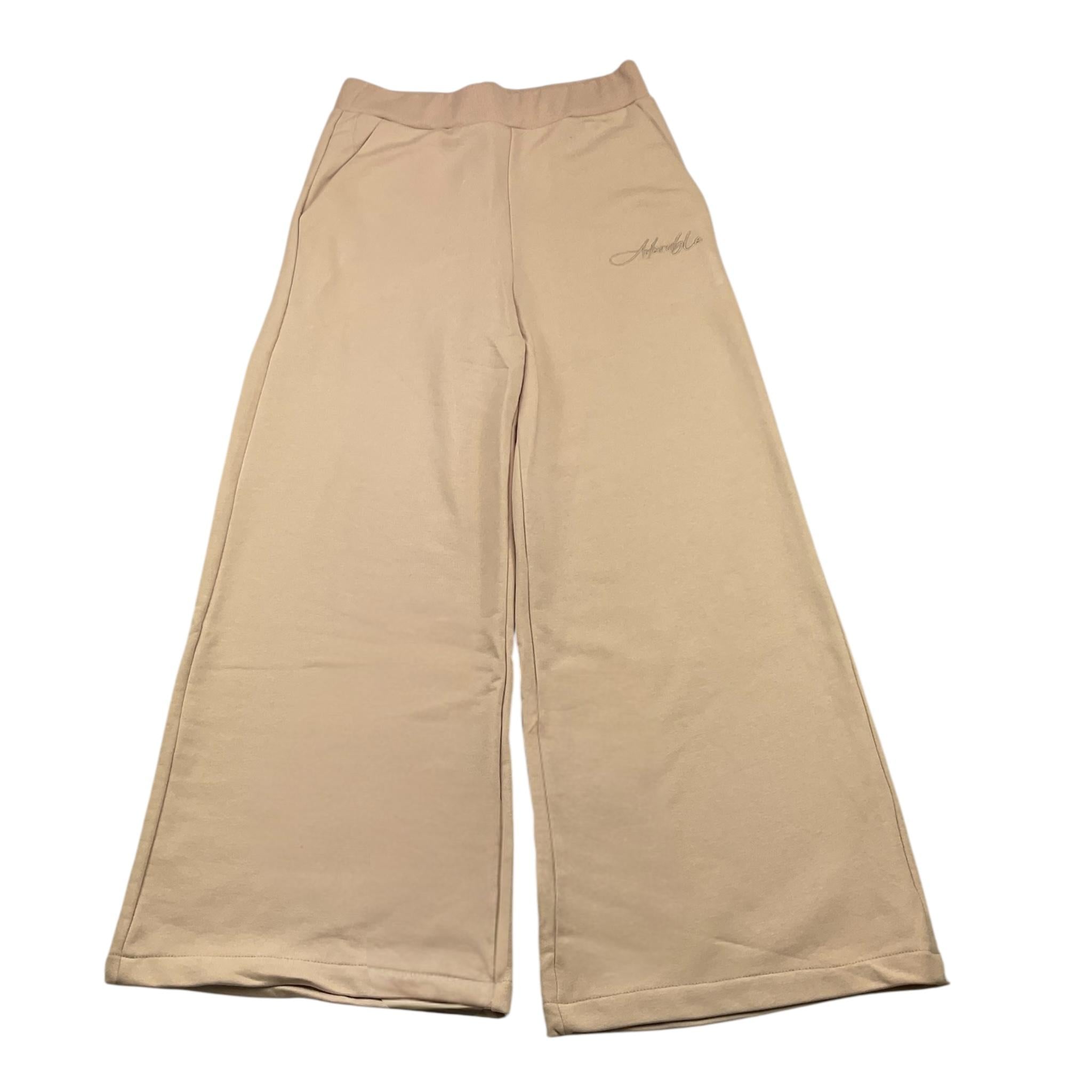 JANICE pantalone tuta modello palazzo tinta unita Beige per Bambina JN617B BEIGE JANICE 