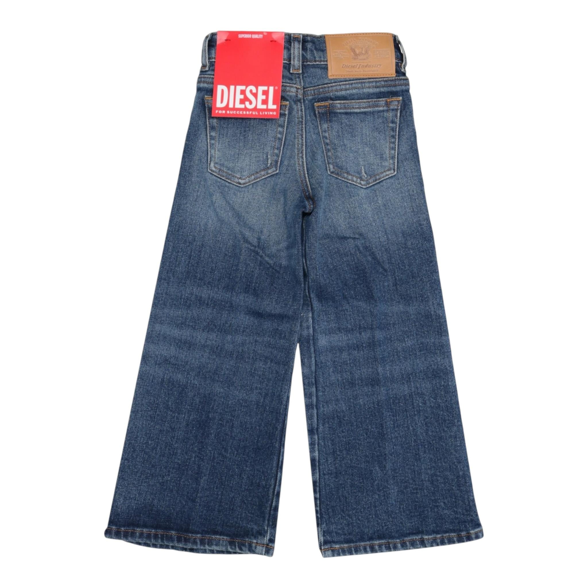 Diesel Jeans tinta unita Modello A Zampa Blu per Bambina J00816X BLU DIESEL 