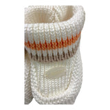 Ninnaoh Schlichte weiße Babyschuhe
