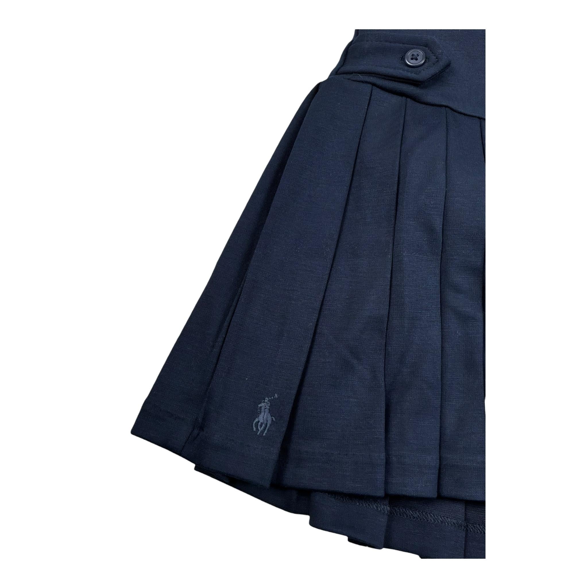 Ralph Lauren Gonna Tinta Unita con Elastico In Vita per Neonata 312749584001N BLU RALPH LAUREN 