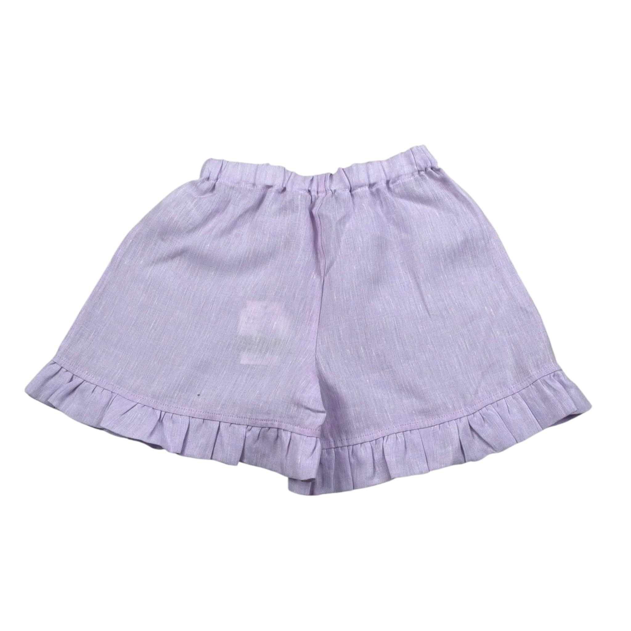 Per Te Short tinta unita con Elastico In Vita Lilla per Neonata 34057N LILLA PER TE 