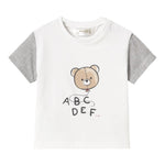 Mayoral T-Shirt Girocollo Tinta Unita con Stampa In Contrasto per Neonato 1037 BIANCO MAYORAL 