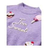 SAINT BARTH maglia gircollo tinta unita con ricami Lilla per Neonata DANYA LILLA SAINT BARTH 