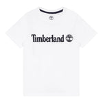 Timberland T-Shirt Girocollo Tinta Unita con Stampa per Bambino T25T77 BIANCO TIMBERLAND 