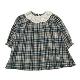 Tartine Et Chocolat Langarmkleid mit blauem Kragen für Baby Mädchen