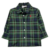 TRUSSARDI camicia manica lunga fantasia scozzese Verde per Neonato TIA25053CA VERDE TRUSSARDI 