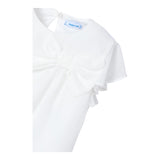 Mayoral Camicia Mezza Manica Tinta Unita per Neonata 3182N BIANCO MAYORAL 