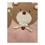 LE BEBE' coperta bicolore con orsi Panna/rosa per Neonata LBG5445 PANNA/ROSA LE BEBE' 