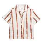 Play Up Camicia Tinta Unita con Fantasia A Righe per Bambino PA033AQ11251 BIANCO PLAY UP 