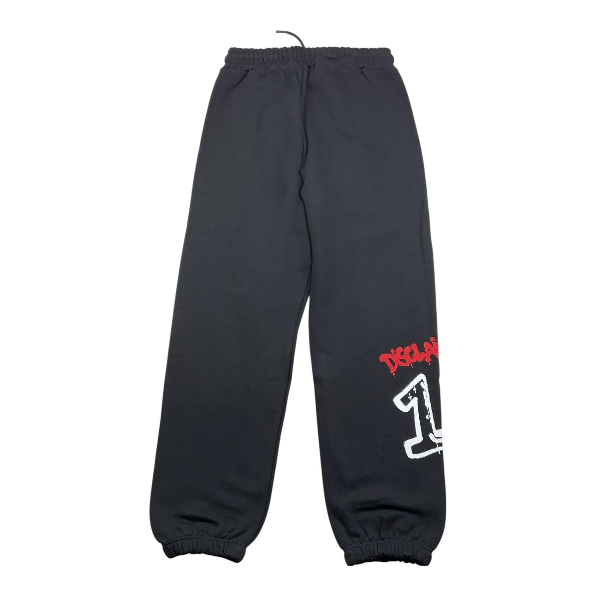 DISCLAIMER pantalone modello tuta con elastico in vita tinta unita Nero per Bambino 24IDK58238 NERO DISCLAIMER 