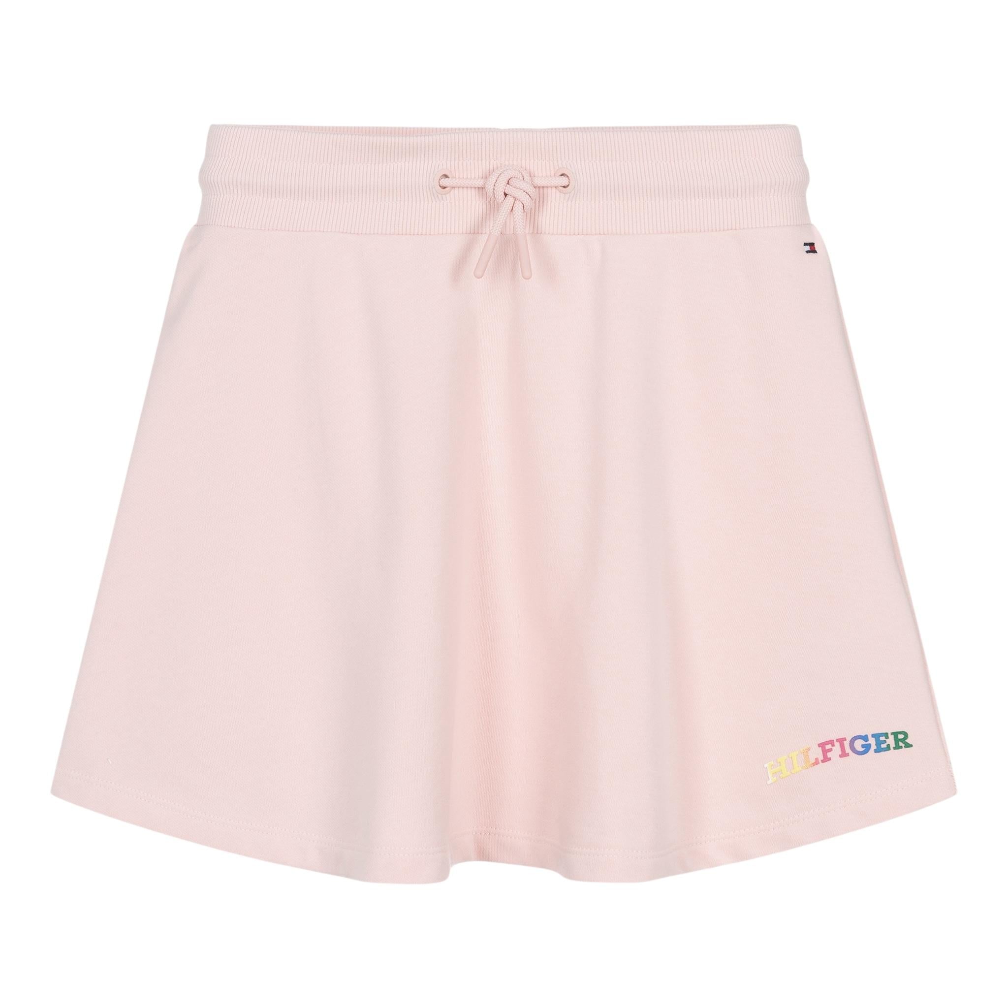 Tommy Hilfiger gonnaTinta Unita con Stampa per Bambina KG0KG07850 ROSA TOMMY HILFIGER 