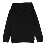 GIVENCHY felpa chiusa con cappuccio tinta unita con logo Nero per Bambino H25475 NERO GIVENCHY 