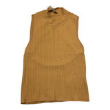 Manila Grace Einfarbiges Tanktop mit Rundhalsausschnitt in Beige für Mädchen