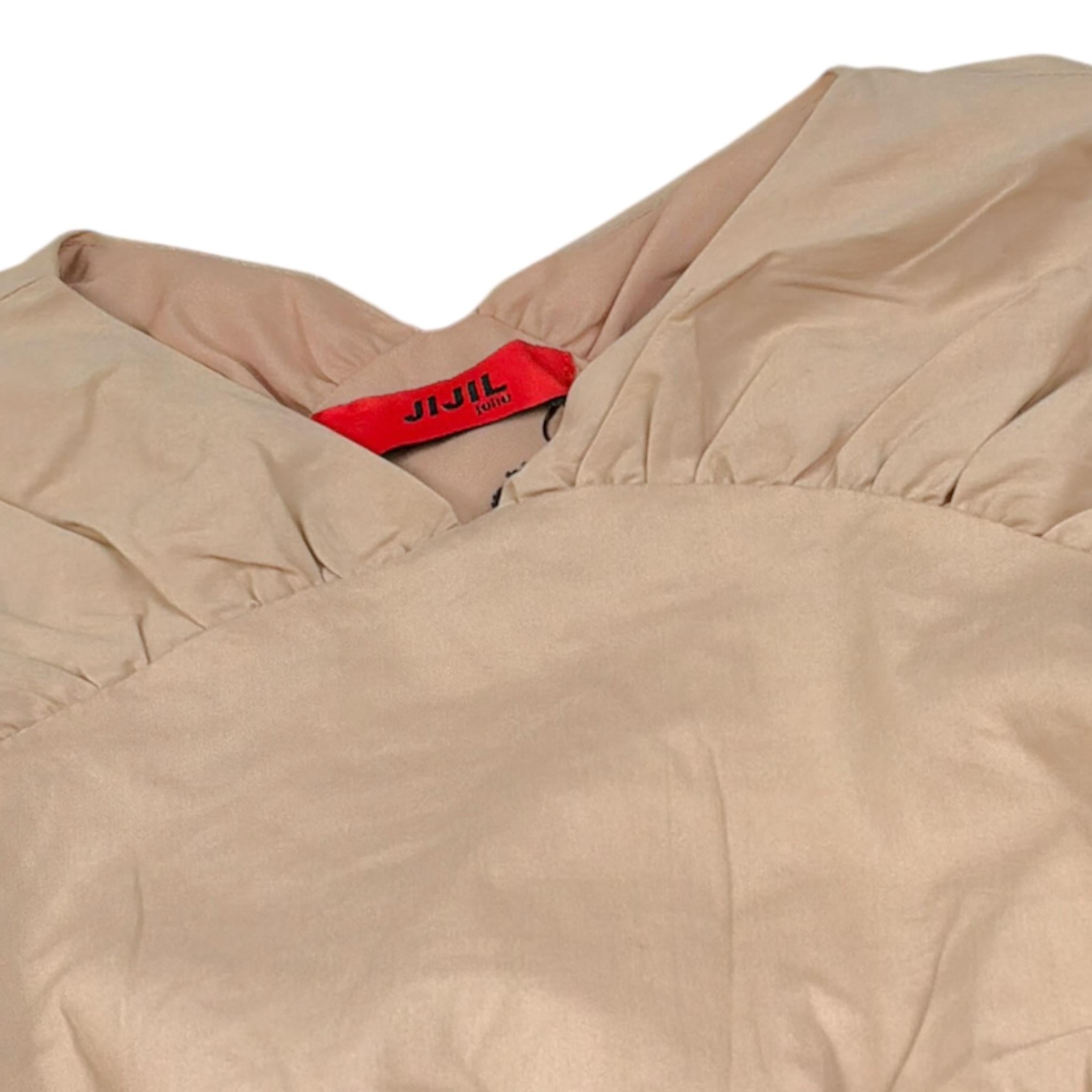 Jijil Abito tinta unita con Cintura Beige per Bambina JJ323AB032 BEIGE JIJIL 