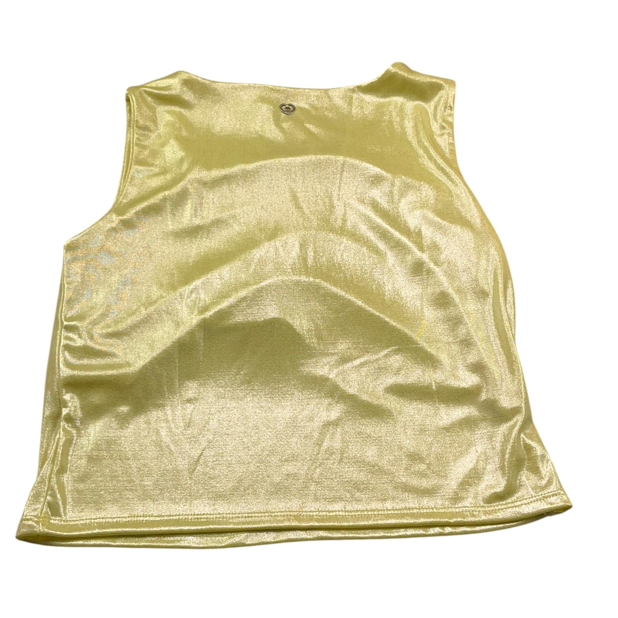 Please Top Giromanica Tinta Unita per Bambina MO05032G73 GIALLO PLEASE 