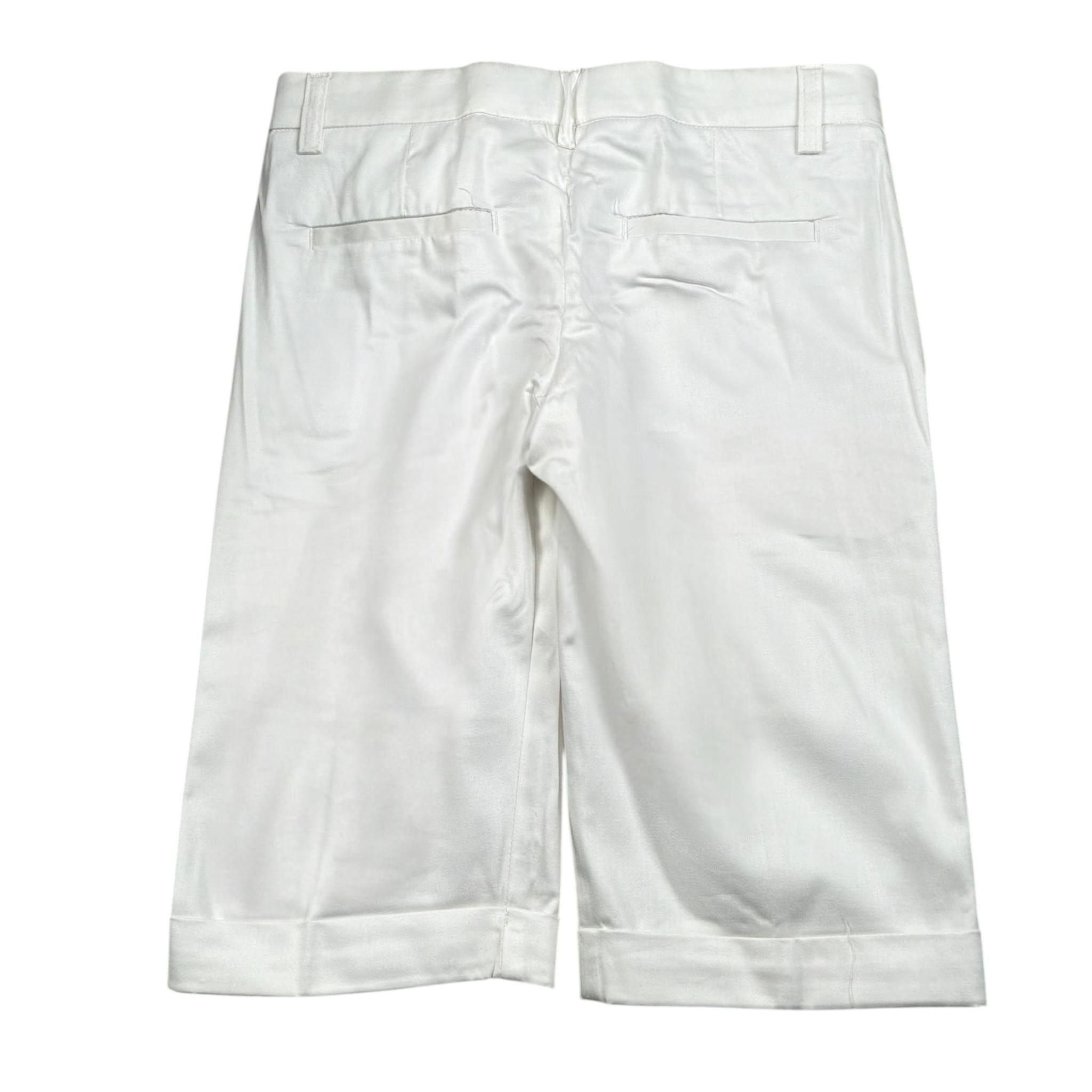 Manuel & Frank Bermuda Tinta Unita con Girovita Regolabile per Bambino MF2230R BIANCO MANUEL & FRANK 