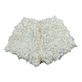 Dou Dou Short Tinta Unita con Applicazioni per Bambina DW6A99XX PANNA DOU DOU 