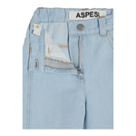 Aspesi Jeans Tinta Unita con Girovita Regolabile per Bambina S25083PLJ0042 AZZURRO ASPESI 