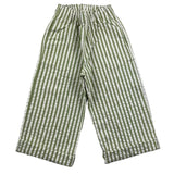 Babe &amp; Tess Palazzohose zweifarbig gestreift Muster beige/grün für Mädchen