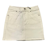 Scotch &amp; Soda Schlichter Jeansrock mit verstellbarer Taille, Creme für Mädchen