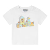 Moschino Completo 2 Pezzi T-Shirt-Bermuda per Neonato MSG003 BIANCO MOSCHINO 